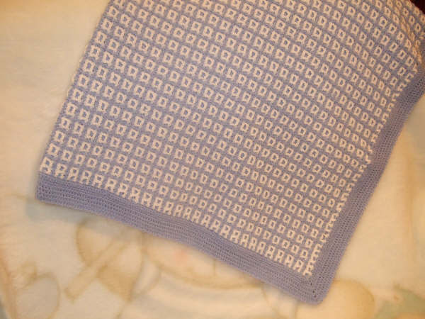 Veronicas Blue and White Diamante Tamm
