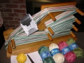 Inkle loom warped with sinfonia