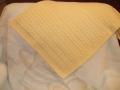 Veronicas straw color Bebe Tamm blanket