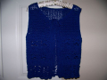 christines blue vest